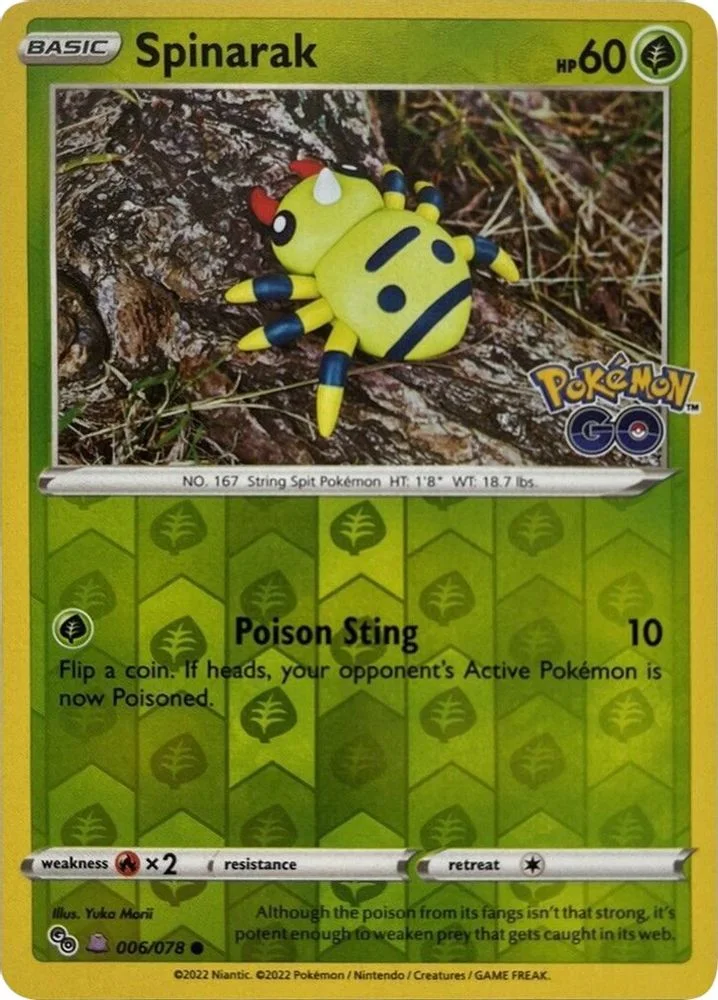 Spinarak 006/078 (Peelable Ditto) — front
