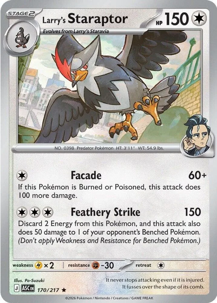 Larry's Staraptor 170/217 — front