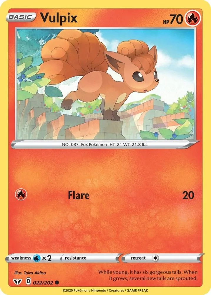 Vulpix 022/202 — front
