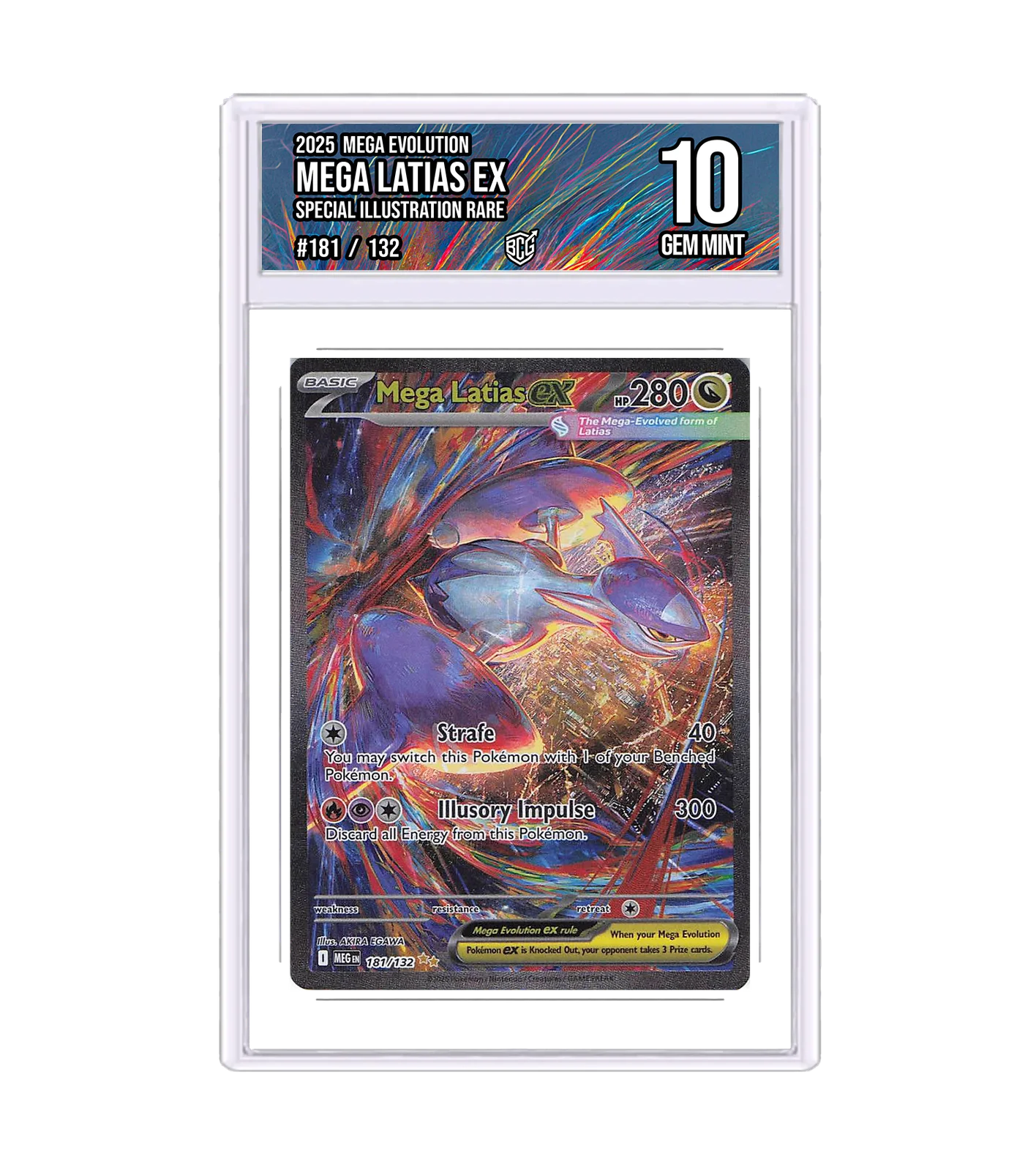 Mega Latias ex 181/132 · BCG 10 Gem Mint — front