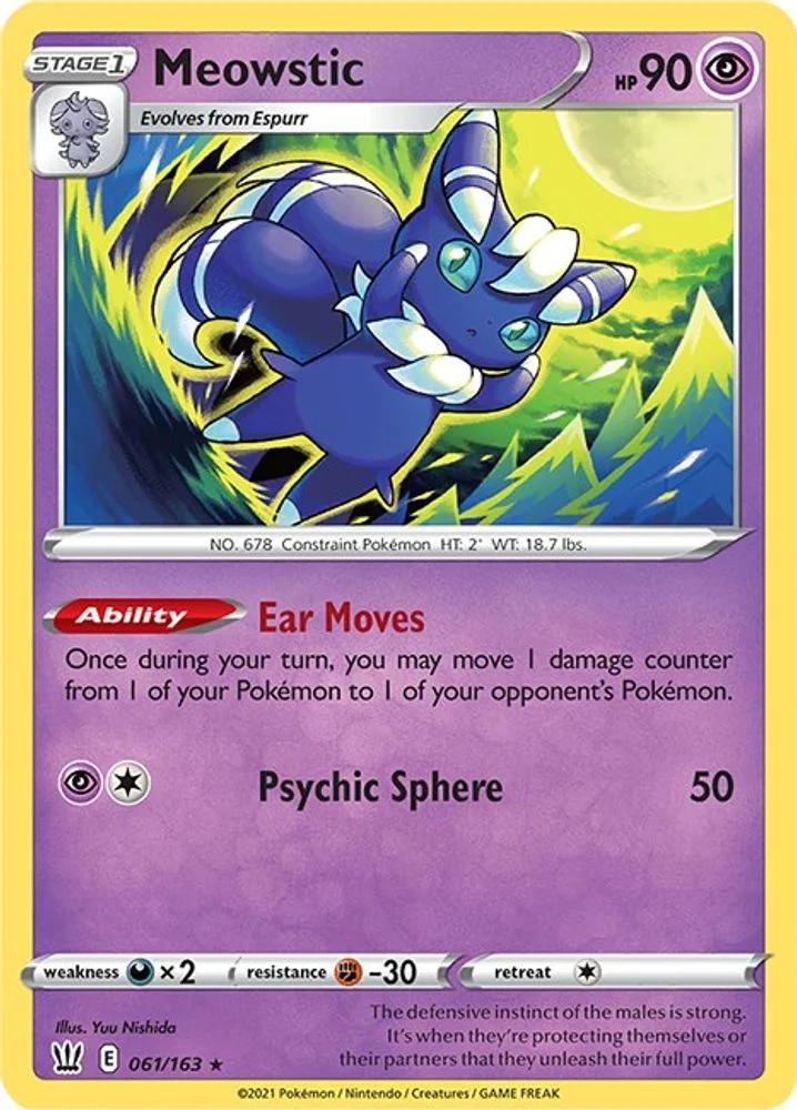 Meowstic 061/163 — front