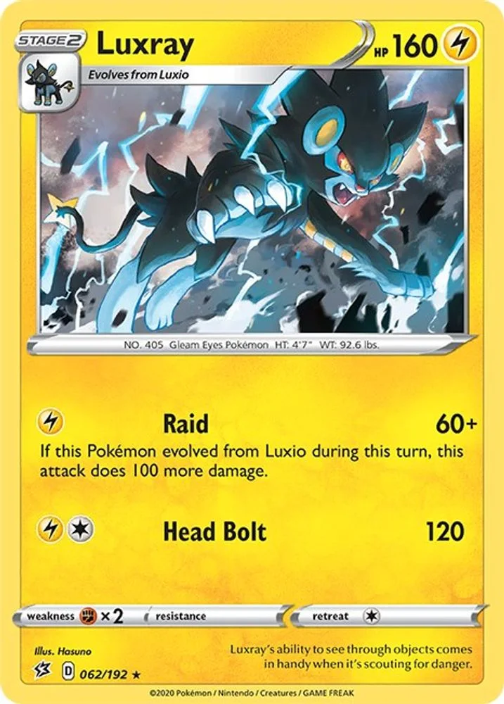 Luxray 062/192 — front