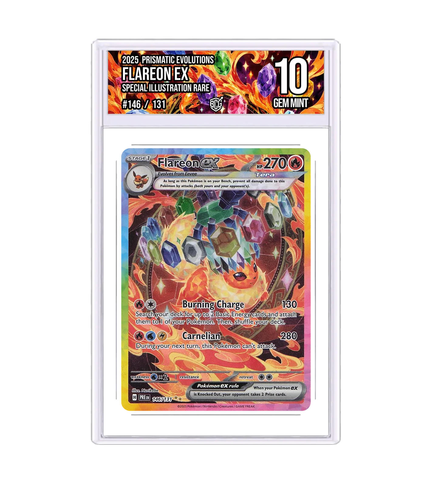 Flareon ex 146/131 · BCG 10 Gem Mint — front