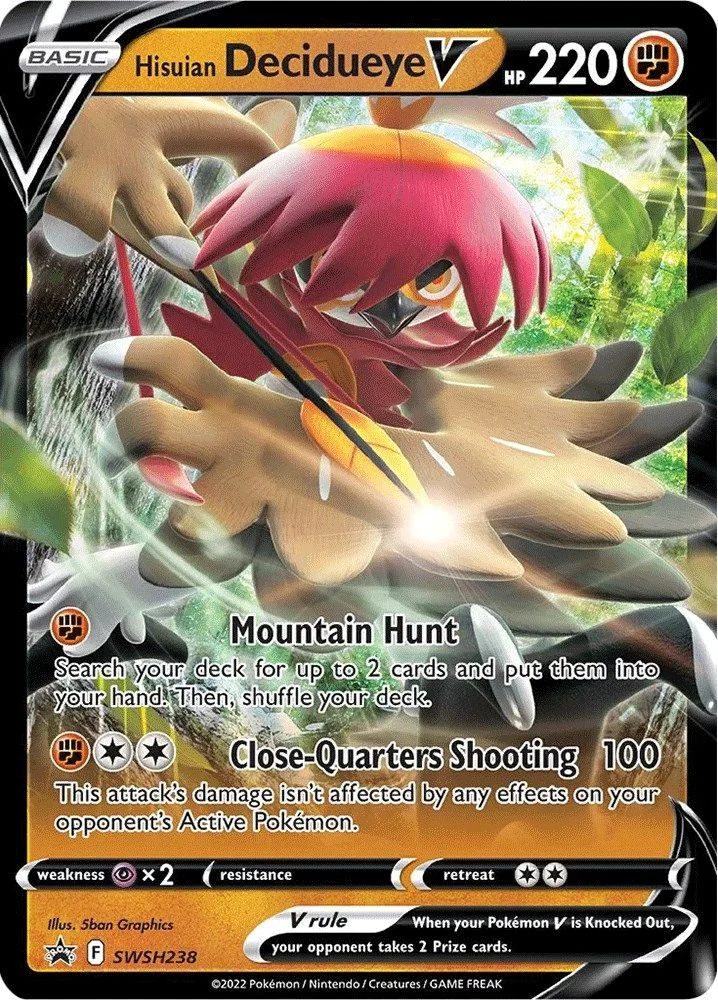 Hisuian Decidueye V - SWSH238 — front