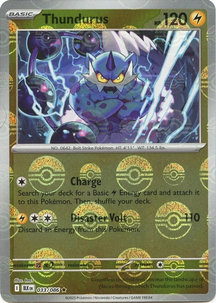 Thundurus 033/086 (Poke Ball Pattern) — front
