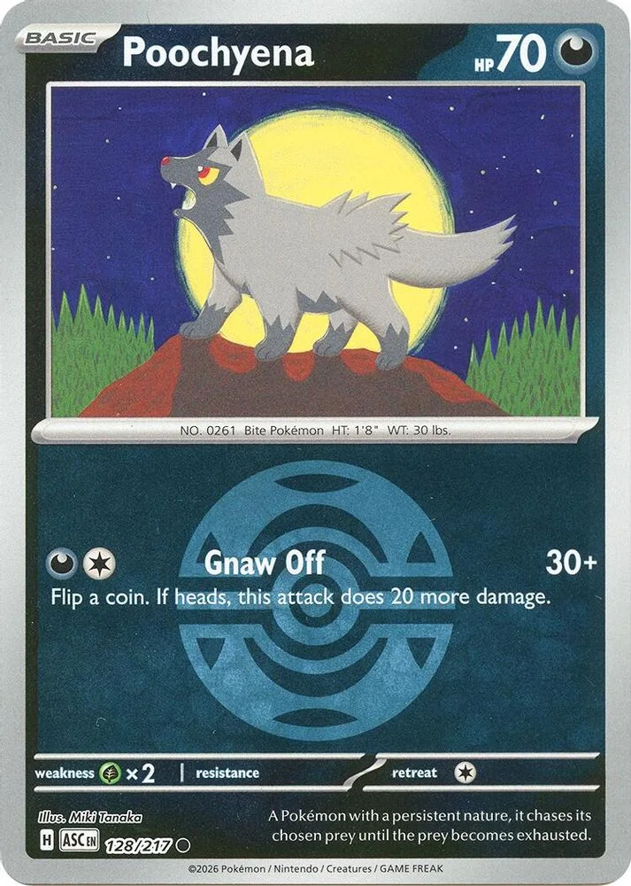 Poochyena 128/217 (Dusk Ball) — front