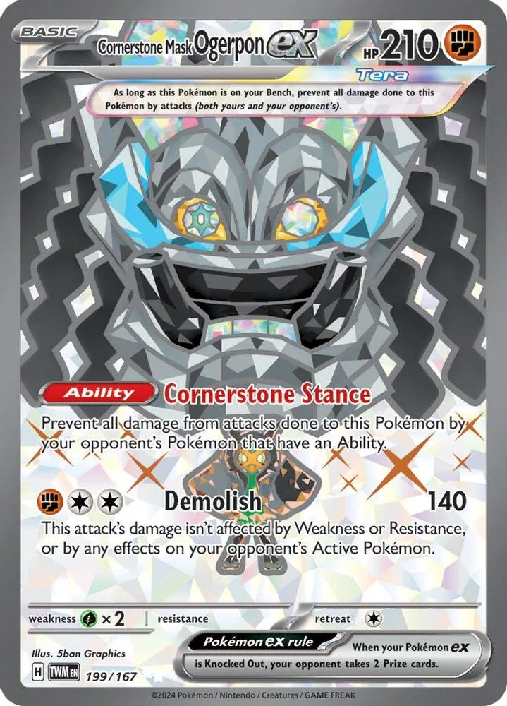 Cornerstone Mask Ogerpon ex 199/167 — front