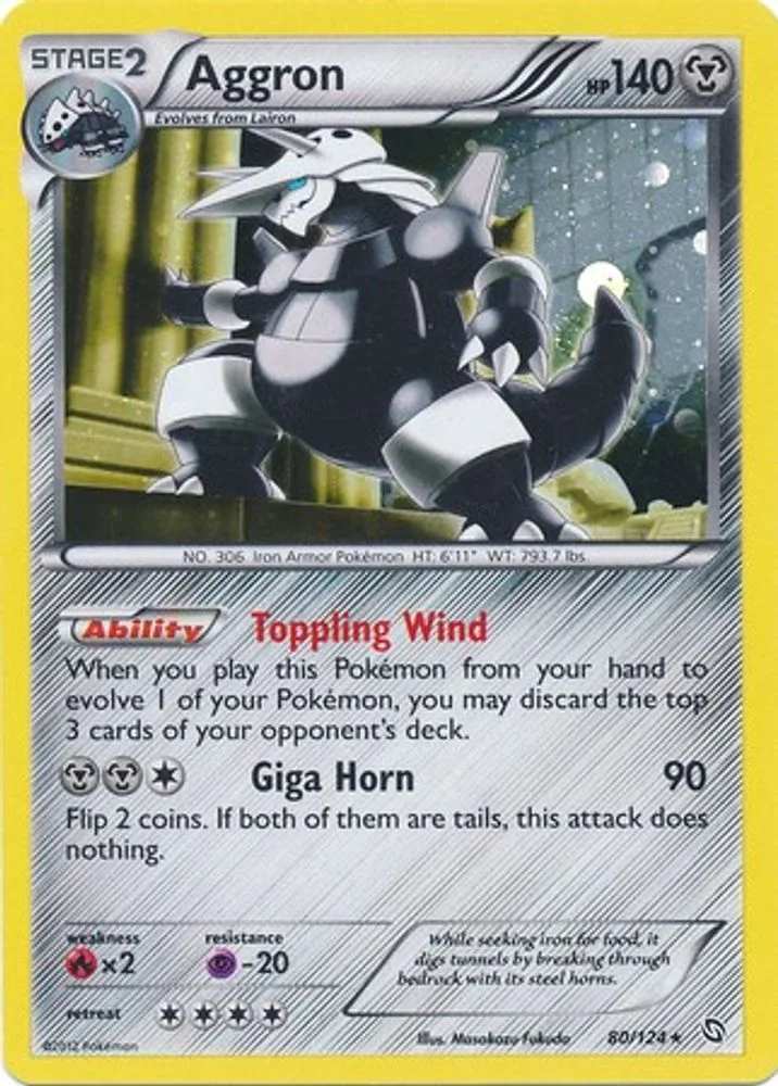 Aggron 080/124 (Cosmos Holo) — front