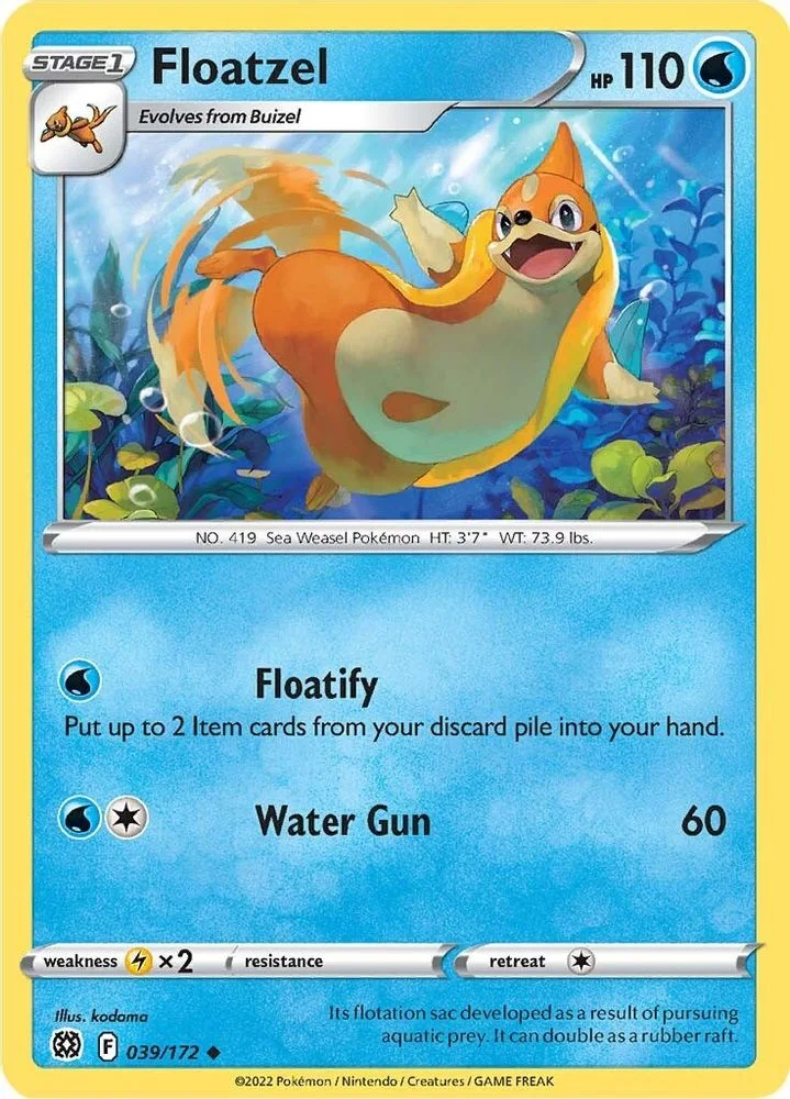 Floatzel 039/172 — front