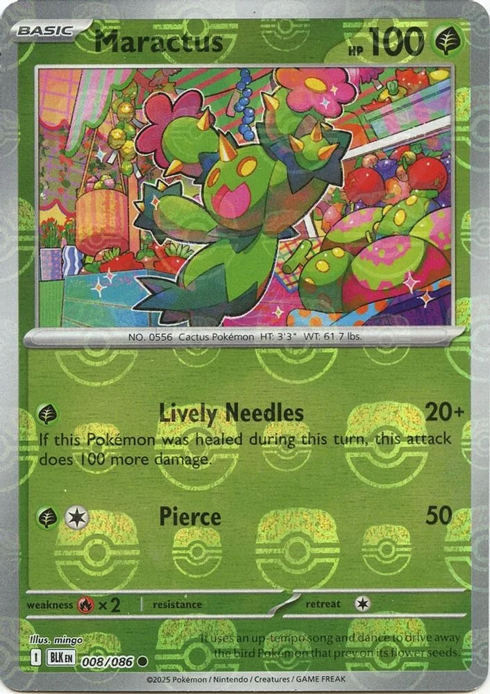 Maractus 008/086 (Master Ball Pattern) — front