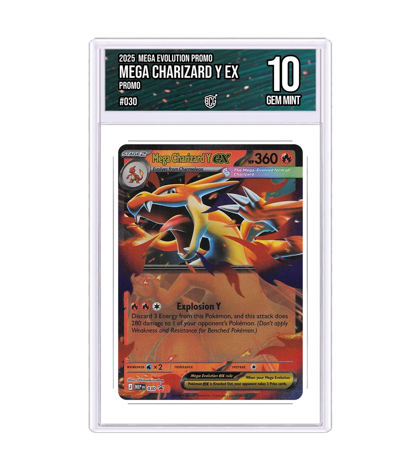 Mega Charizard Y ex 030 · BCG 10 Gem Mint — front