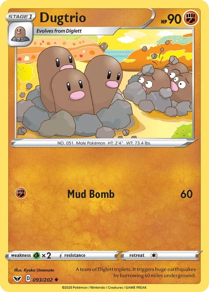 Dugtrio 093/202 — front