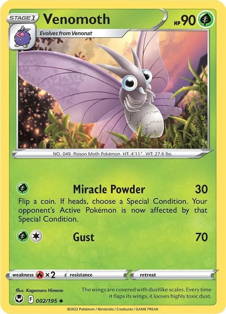 Venomoth 002/195 — front
