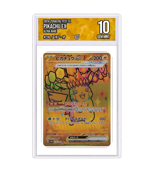 Pikachu ex 236/187 · BCG 10 Gem Mint