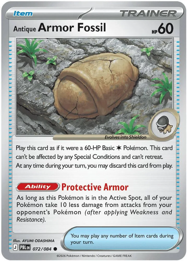 Antique Armor Fossil 072/084 — front