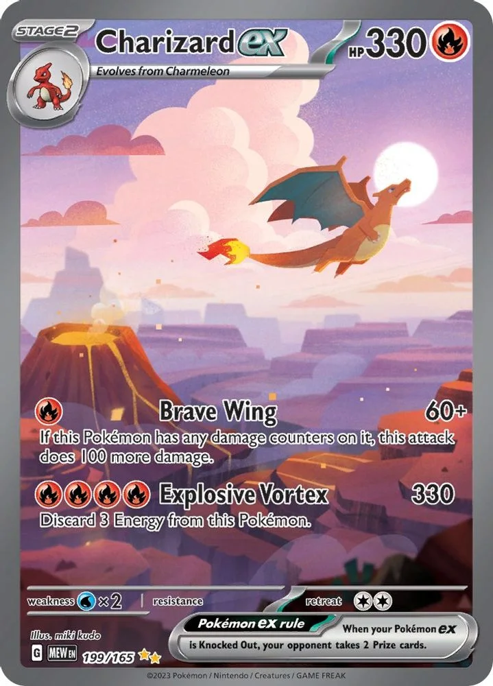 Charizard ex 199/165 — front
