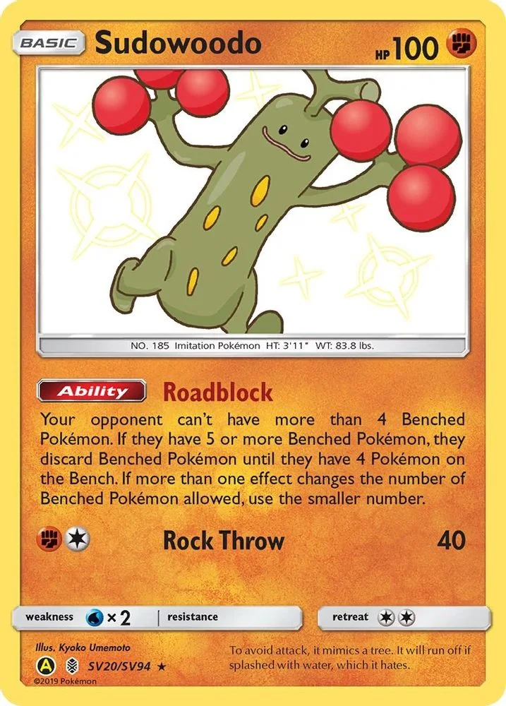 Sudowoodo SV20/SV94 — front