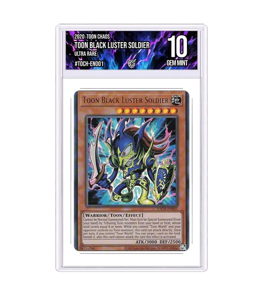 Toon Black Luster Soldier TOCH-EN001 · BCG 10 Gem Mint