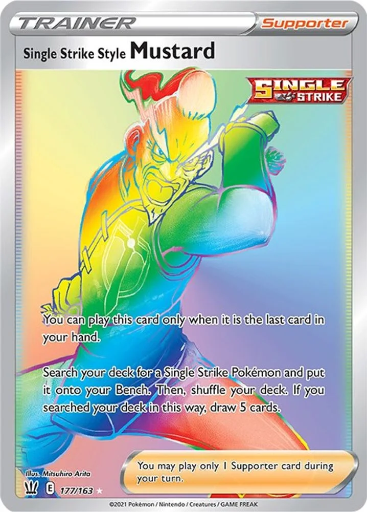 Single Strike Style Mustard 177/163 (Secret) — front