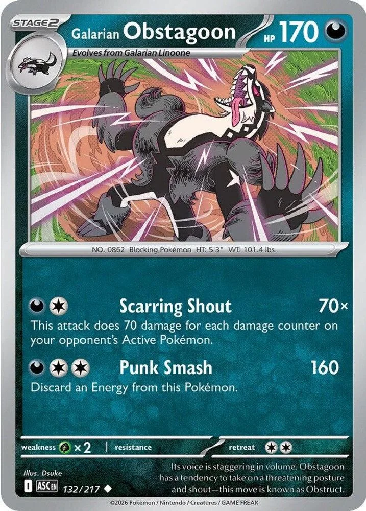 Galarian Obstagoon 132/217 — front