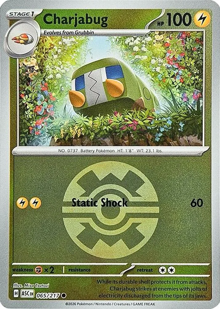 Charjabug 065/217 (Quick Ball) — front