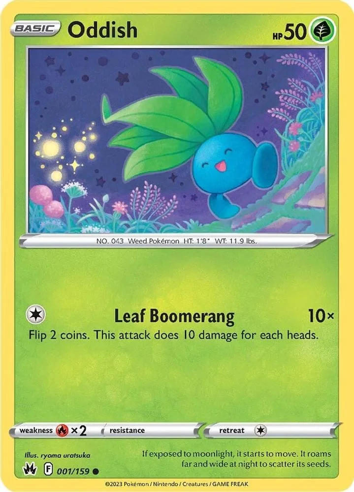 Oddish 001/159 — front