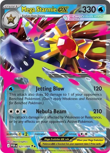 Mega Starmie ex 021/088
