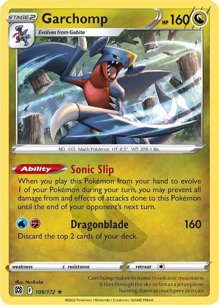 Garchomp 109/172 — front