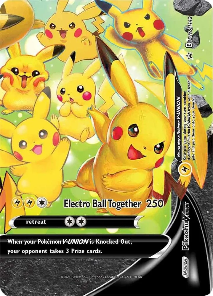 Pikachu V-Union - SWSH142 — front