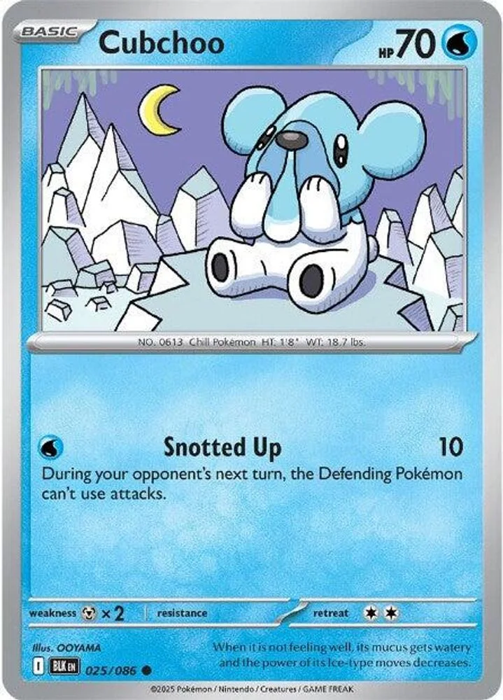 Cubchoo 025/086 — front