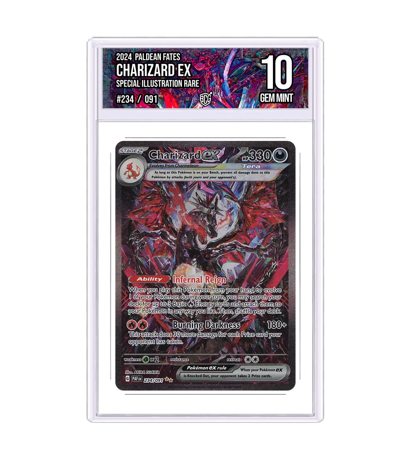 Charizard ex 234/091 · BCG 10 Gem Mint — front