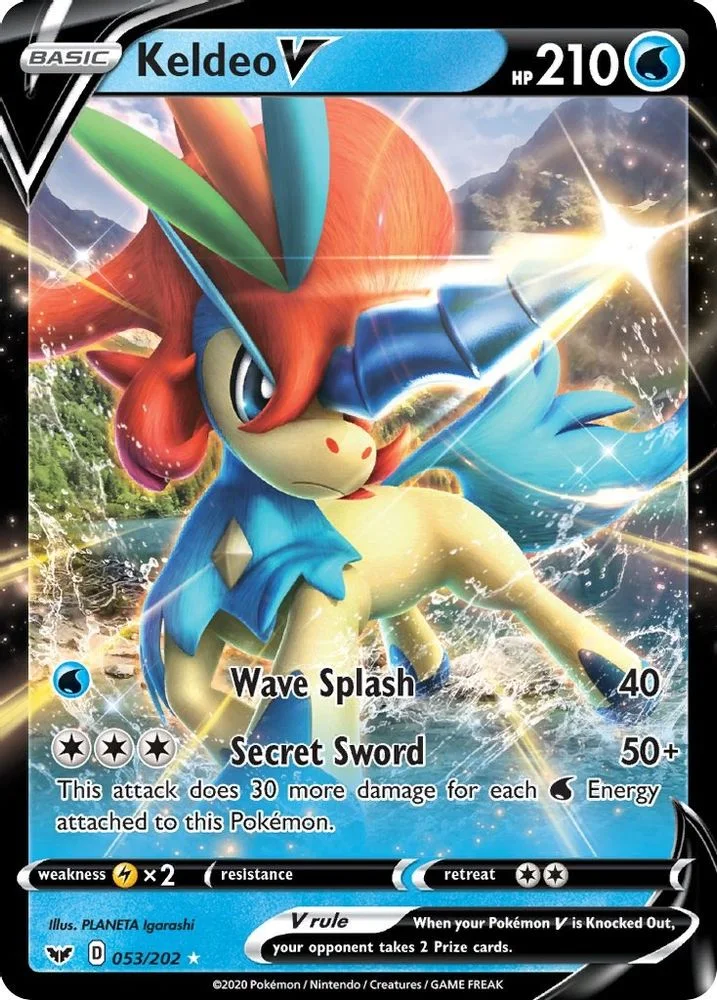 Keldeo V 053/202 — front
