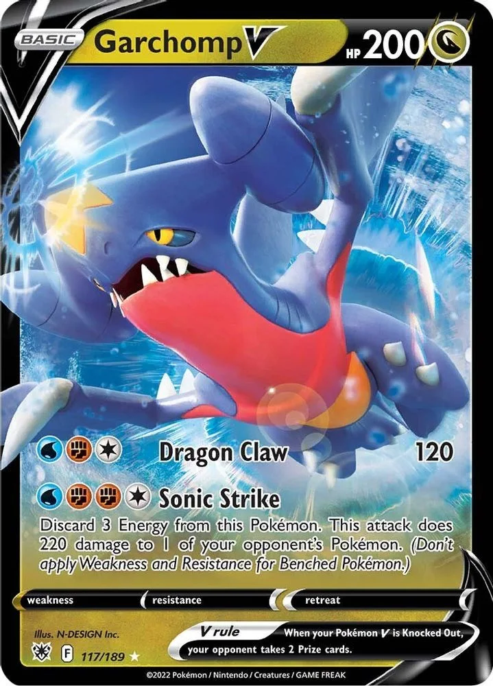 Garchomp V 117/189 — front