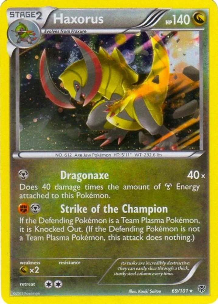 Haxorus 069/101 (Cosmos Holo) — front