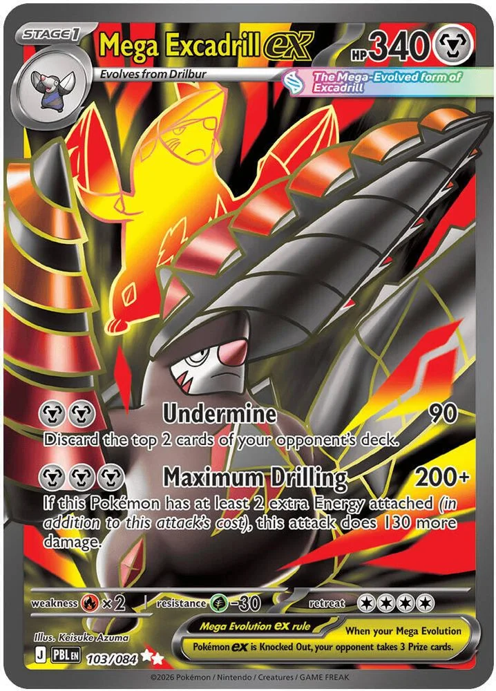 Mega Excadrill ex 103/084 — front