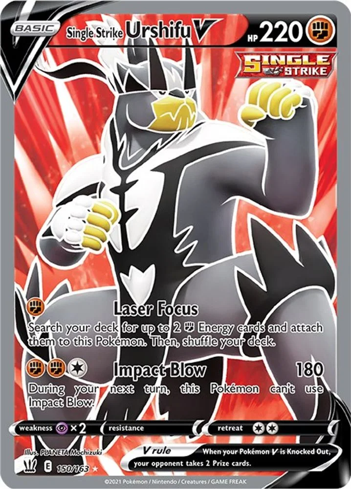 Single Strike Urshifu V 150/163 (Full Art) — front