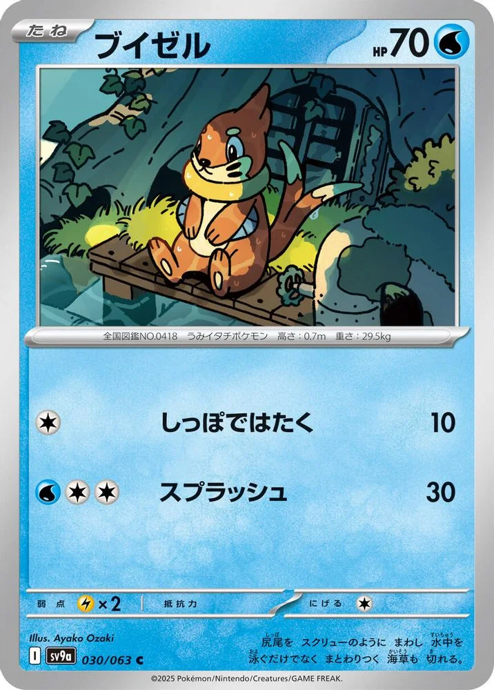 Buizel 030/063 — front