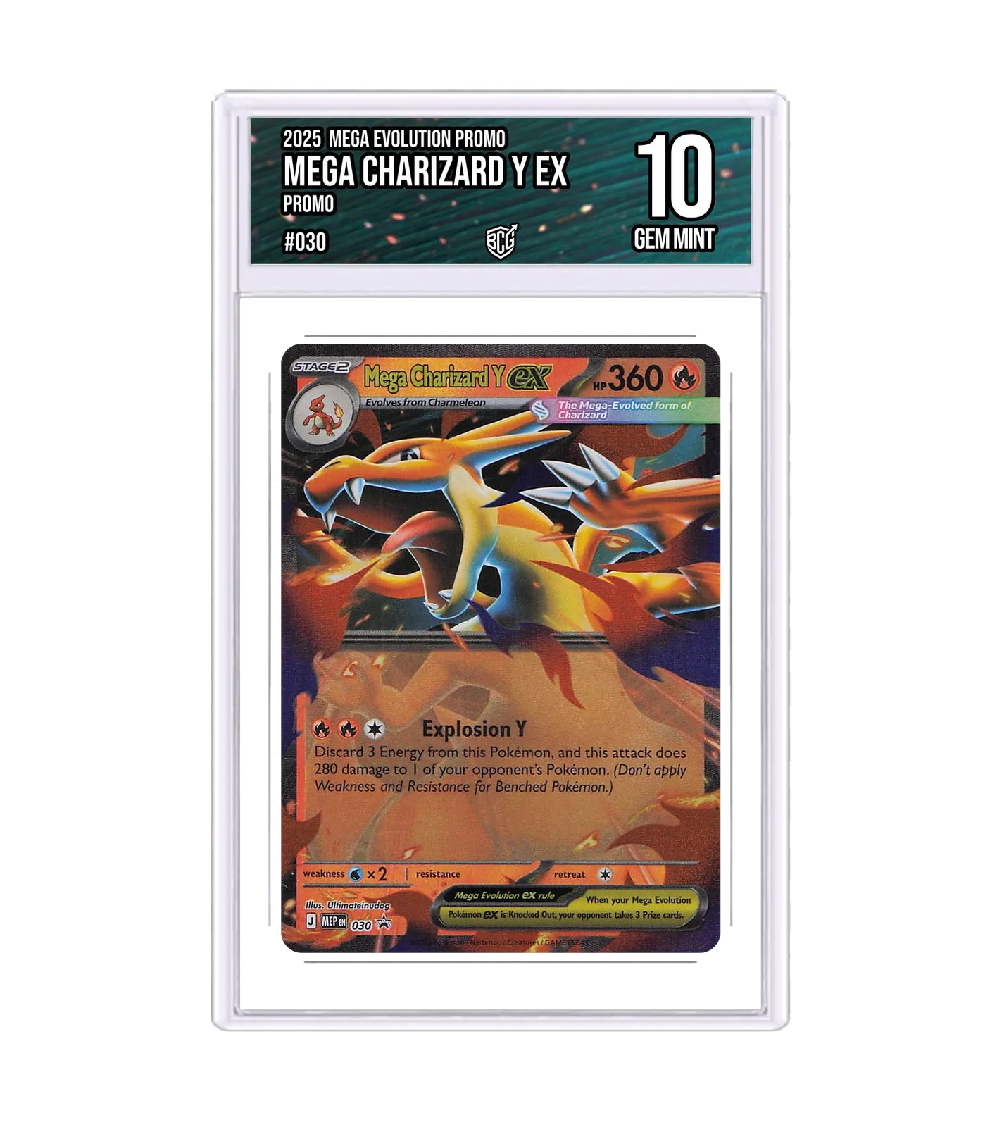 Mega Charizard Y ex 030 · BCG 10 Gem Mint — front