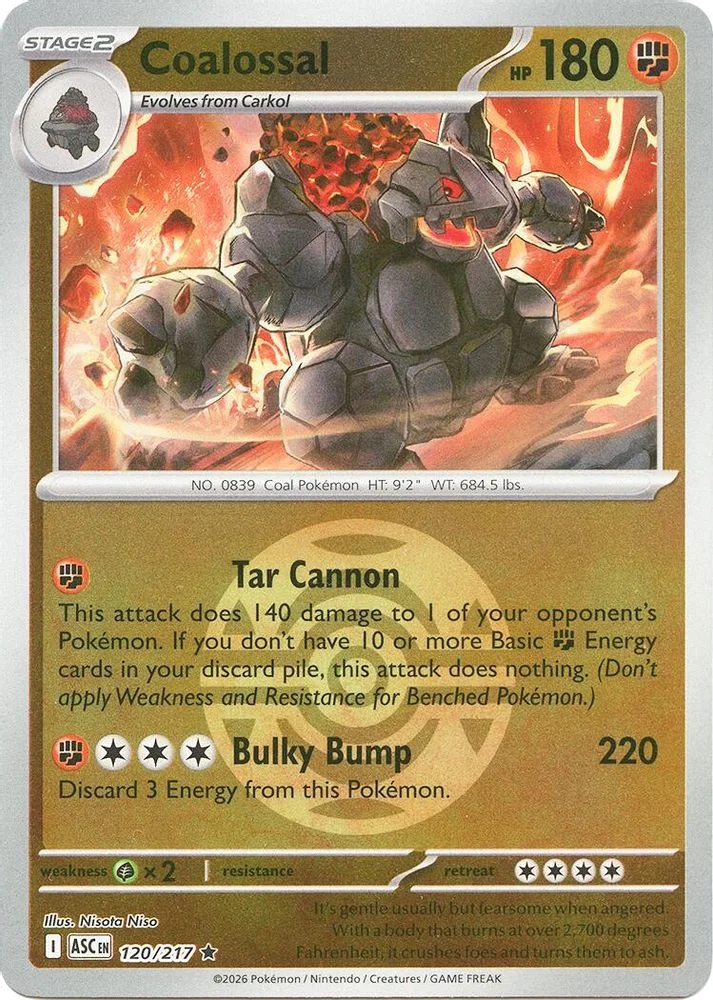 Coalossal 120/217 (Dusk Ball) — front
