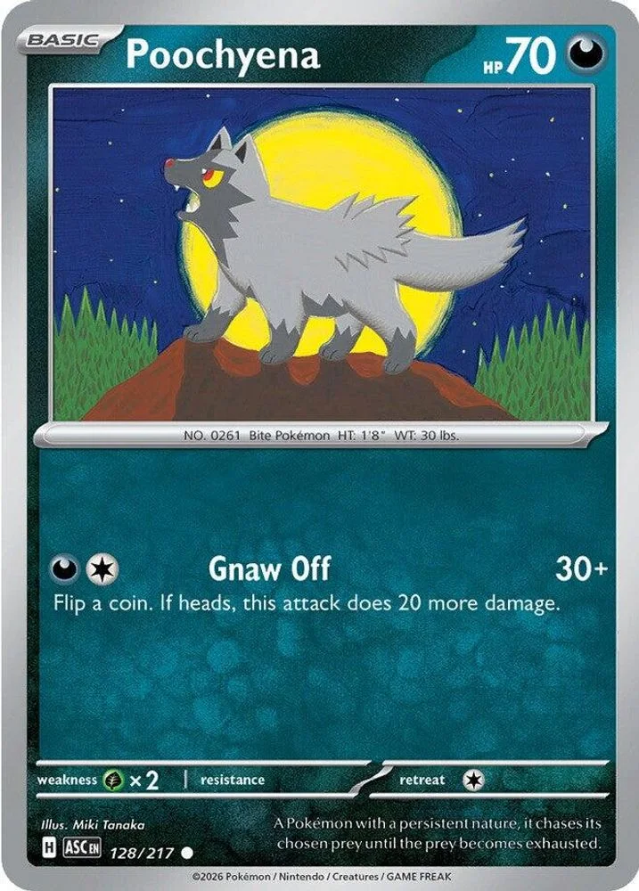 Poochyena 128/217 — front