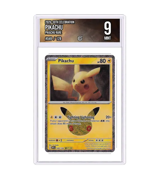 Pikachu 049/128 · BCG 9 Mint