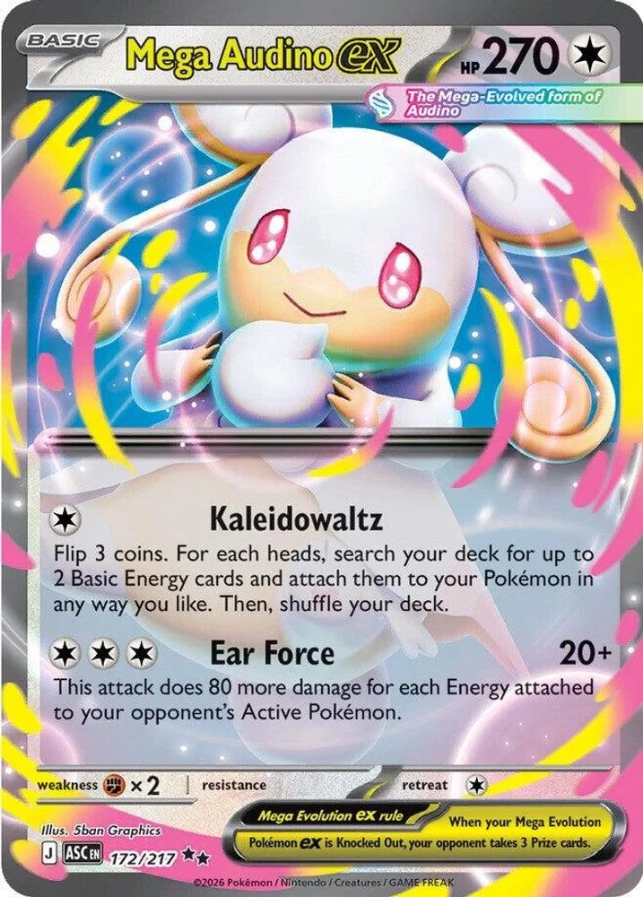 Mega Audino ex 172/217 — front