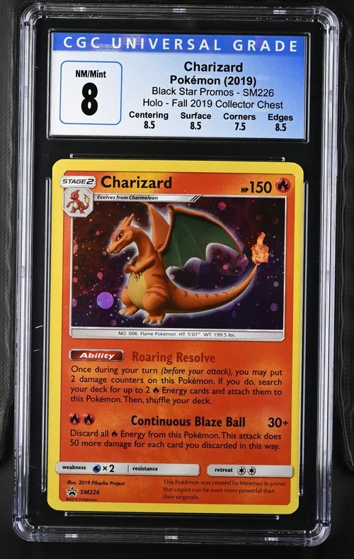 Charizard SM226 CGC 8 NM/MINT — front