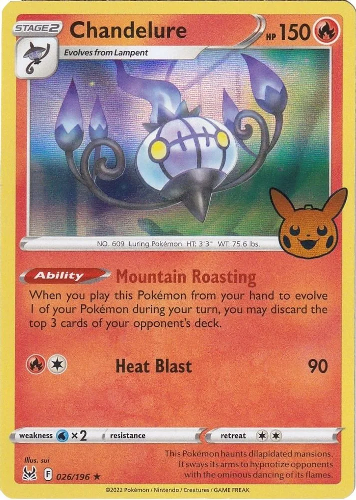 Chandelure 026/196 — front