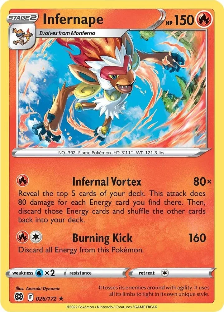 Infernape 026/172 — front