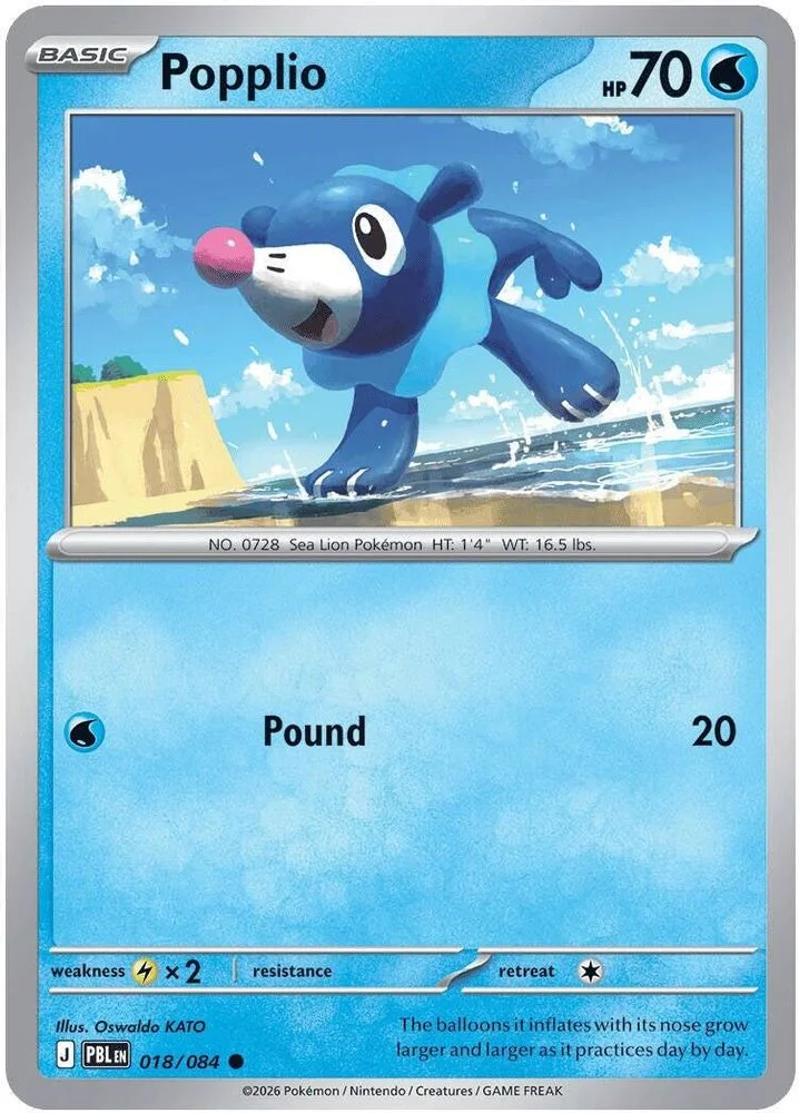 Popplio 018/084 — front