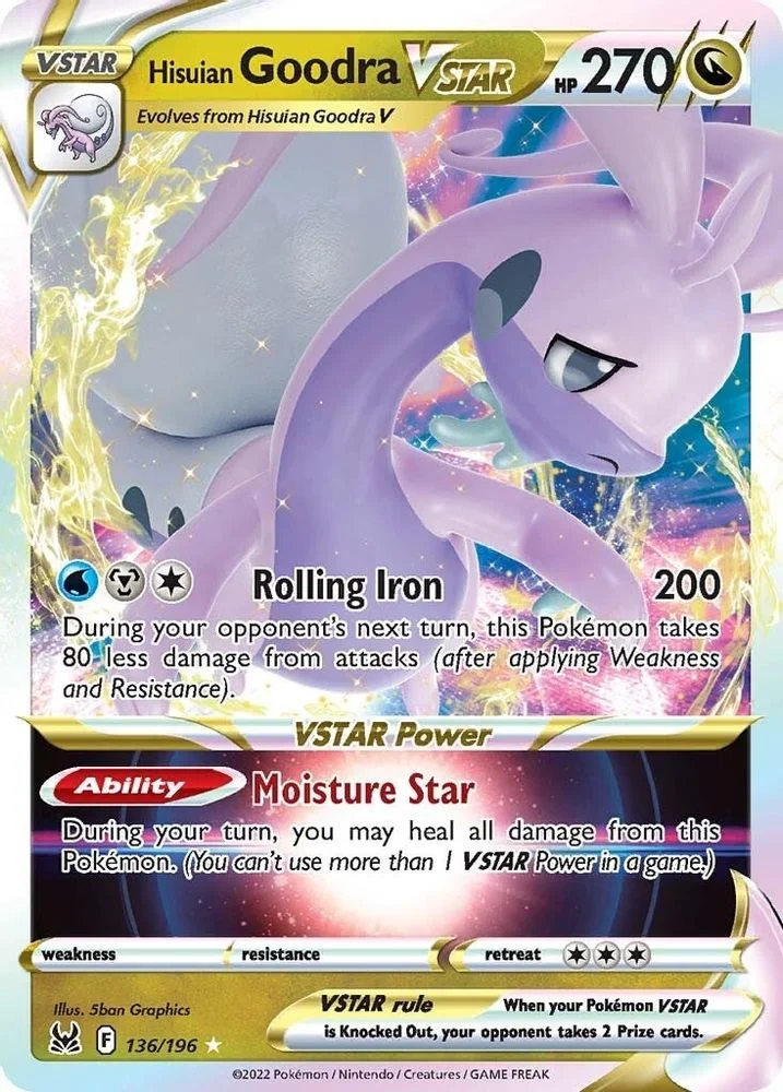 Hisuian Goodra VSTAR 136/196 — front