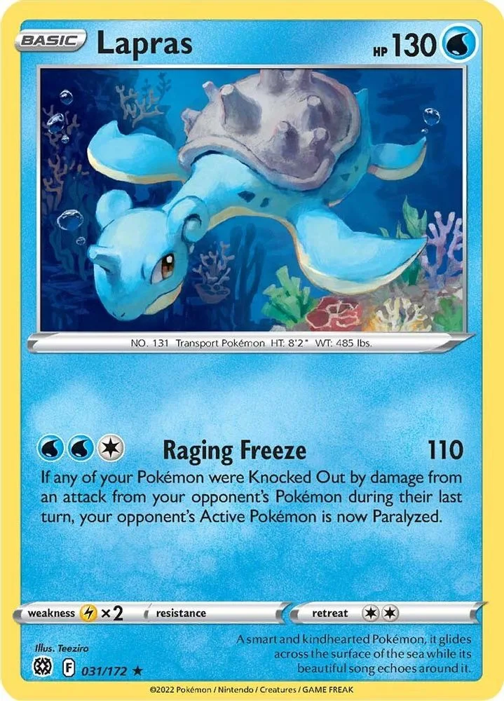 Lapras 031/172 — front