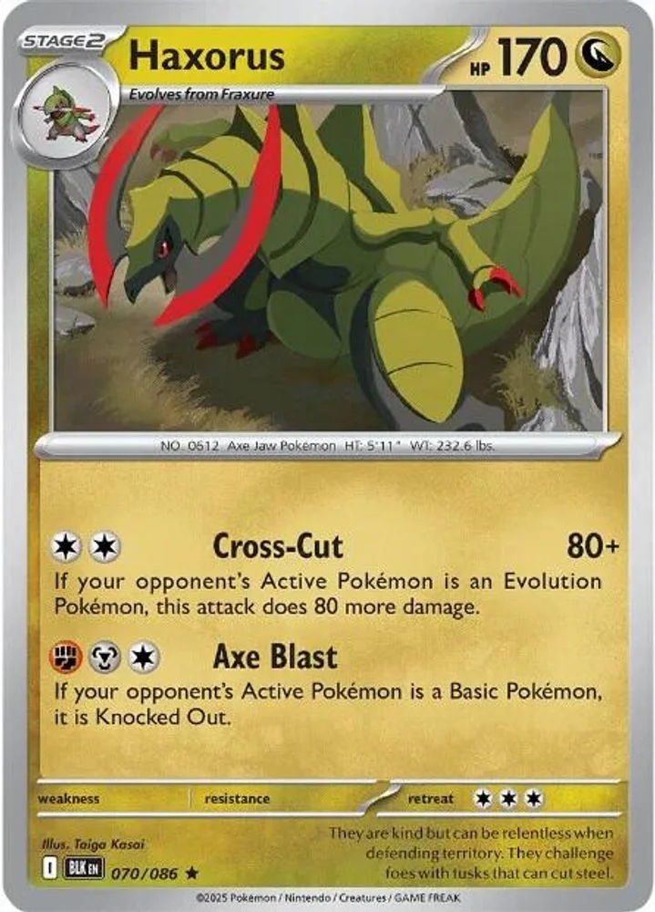 Haxorus 070/086 — front