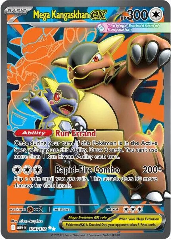 Mega Kangaskhan ex 164/132 — front